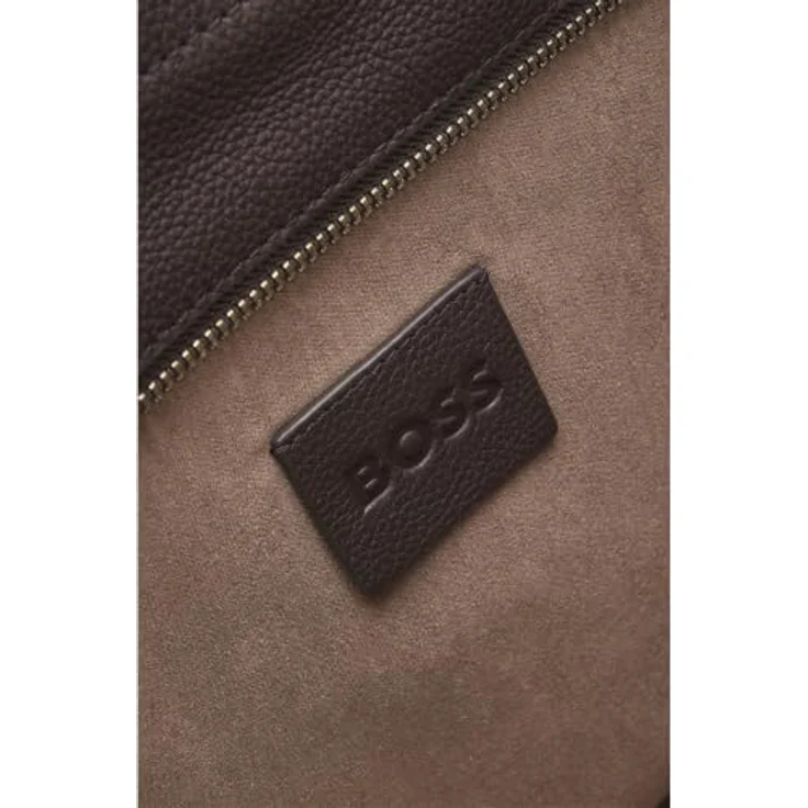 Boss Boss Revers Shopper Tasche aus Leder, 37 cm mit Laptopfach, braun – Bild 6