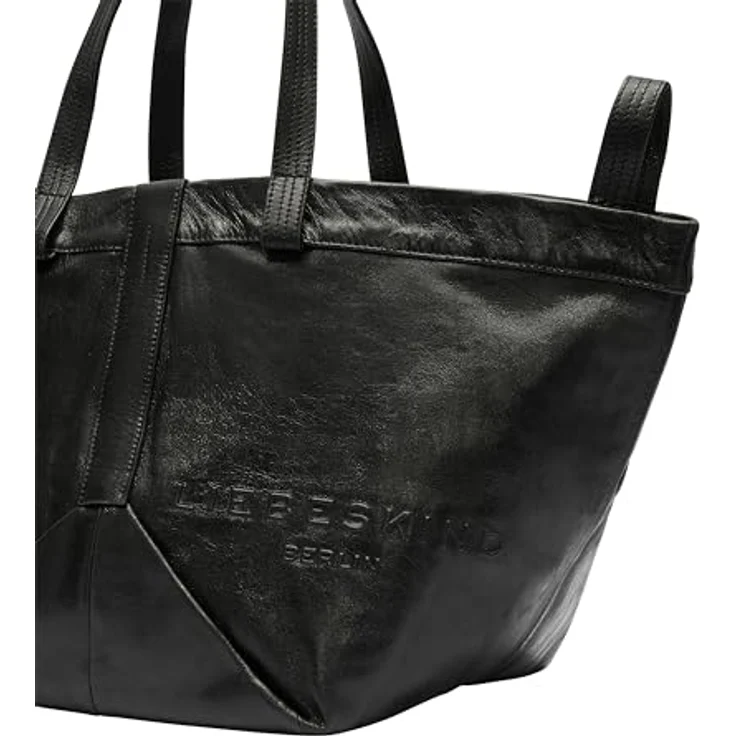 Liebeskind Berlin Shopper Elvira 2144218, Einkaufstasche aus Lammleder, schwarz – Bild 4