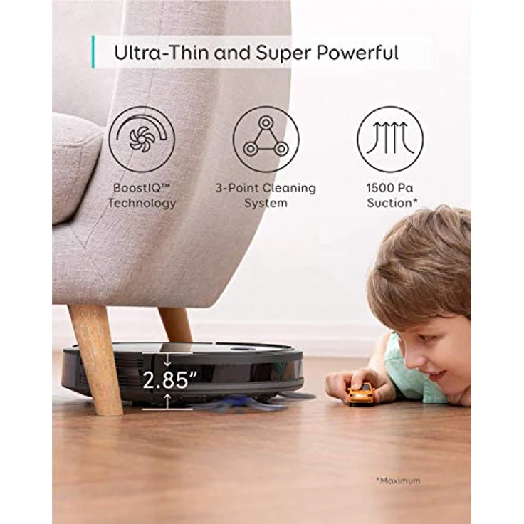 eufy RoboVac 30C Saugroboter, WLAN Staubsauger mit BoostIQ, 1500Pa Saugkraft, Generalüberholt – Bild 4