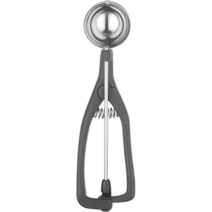 HENDI Eisportionierer für Linkshänder, ergonomischer Eislöffel mit Auslöser, ø45mm, Edelstahl, inklusive farbiger Pins, 1/40 Portionen, Made in Germany – Bild 1