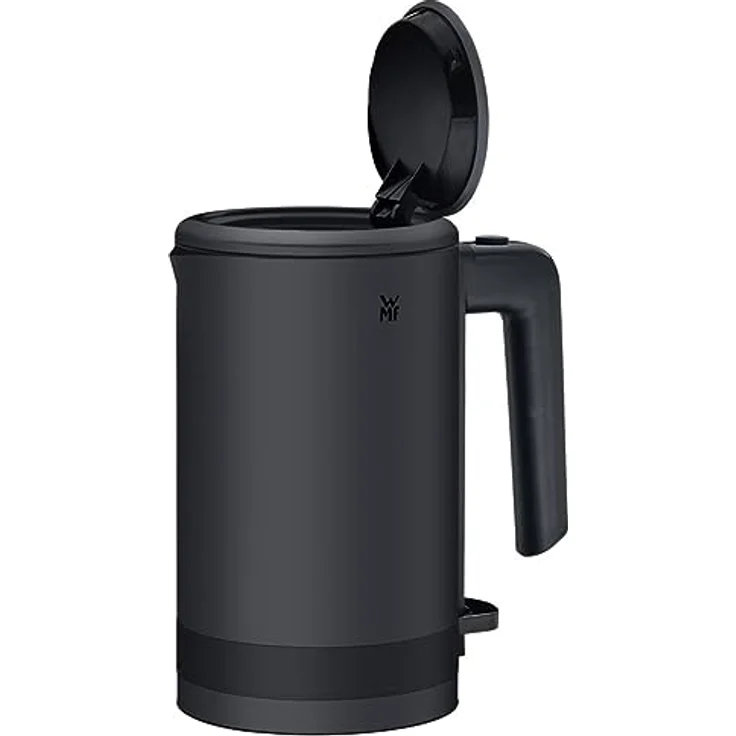 WMF KÜCHENminis Wasserkocher, 1800 Watt, 0,8 Liter, verdecktes Heizelement aus Edelstahl, Einhändiges Öffnen, Automatische Kochabschaltung, Wasserstandsanzeige, Edelstahl, schwarz – Bild 3