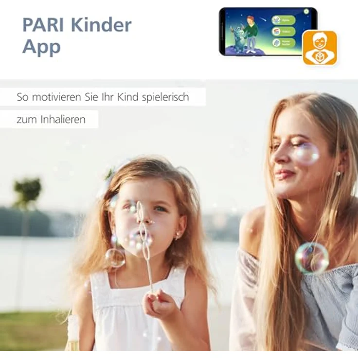 PARI LC Sprint Vernebler zur Inhalationstherapie der unteren Atemwege – Blauer Düsenaufsatz mit Ventilsystem, PIF-Control, Mundstück universell, Anschlussschlauch – PARI BOY Zubehör – Bild 4