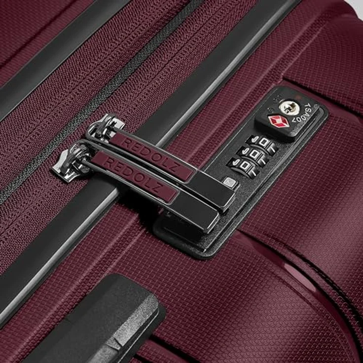 REDOLZ Hartschalen Check-in Koffer M Trolley 46 x 28 x 66 cm, leichtes Polypropylen, Dehnfalte, 80 Liter, 4-Rollen & TSA (Essentials 11) – Bild 4