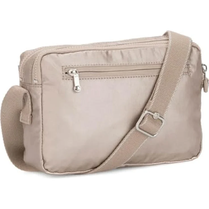 Kipling Classics Abanu M, Umhängetasche 24 cm aus robustem Material, verstellbarer Schultergurt, Silber – Bild 5