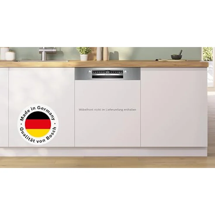 Bosch Serie 4 SMI4ECS32E, Halb integrierter Geschirrspüler, 60 cm, Weiß, mit IntensiveZone und HygienePlus Technologie, SpeedPerfect+ Funktion – Bild 2