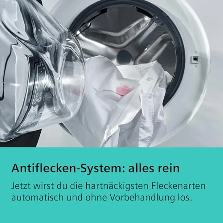 Siemens iQ700 WG44B20Z0, Frontlader-Waschmaschine, A, Fassungsvermögen 9 kg, Standgerät, Breite 60 cm, weiß – Bild 4