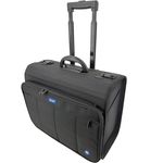 Lightpak Pilotenkoffer Trolley R-PE, umweltfreundlicher Schwarz koffer aus RPET, 43 l mit Rucksackfunktion für Laptop und Geschäftszubehör