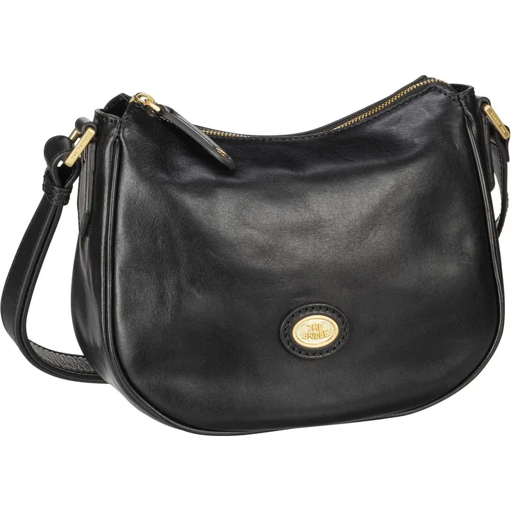 THE BRIDGE Umhängetasche Story Donna Sac Bag 2731, Umhängetasche klein in klassischem Design, schwarz
