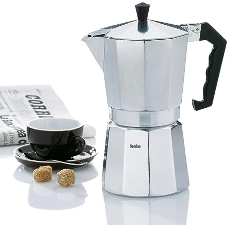 Kela 10590 Espressokocher, Für 3 Tassen, Aluminium, Italia – Bild 3