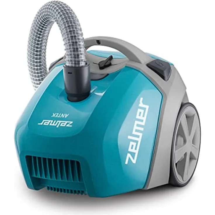 Zelmer Antek ZVC3501T, Bodenstaubsauger mit Beutel, HEPA 13-Filter, Türkis