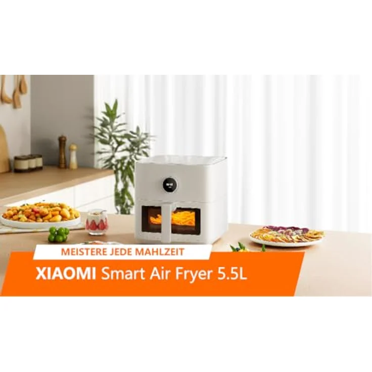 Xiaomi Smart Air Fryer 5.5L, High temperature degreasing, Flip-free design, Transparent window – Bild 2