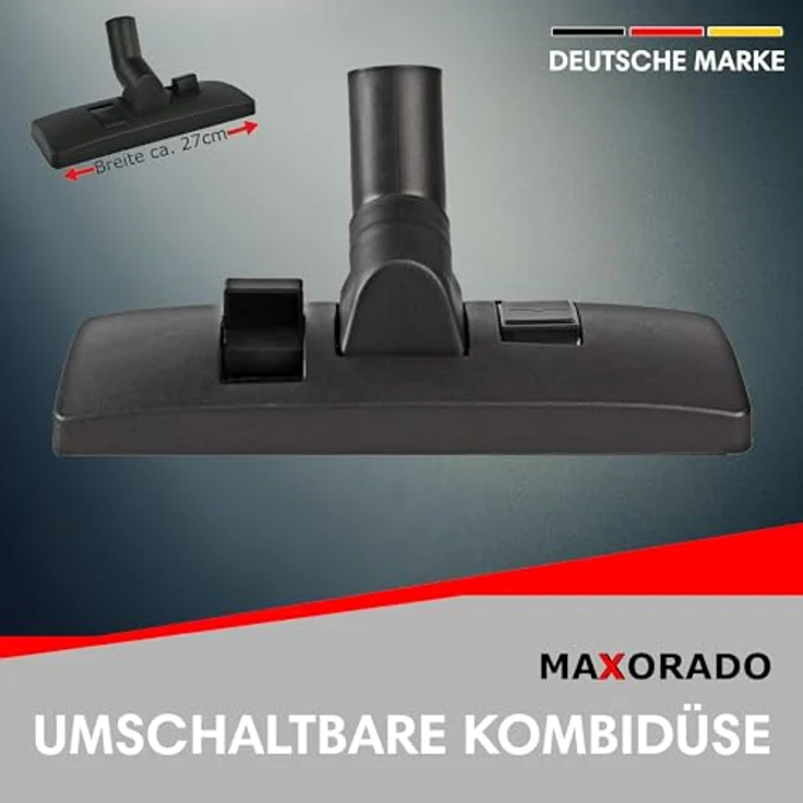 Maxorado 35mm Staubsaugerrohr Set, Teleskoprohr mit Kombidüse und Staubpinsel, kompatibel mit AEG, Bosch, Siemens, Kärcher und mehr – Bild 2