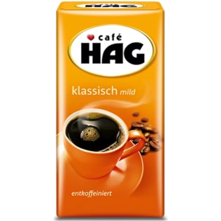 Cafè Hag Klassisch mild, Vollmundiges Aroma, Entkoffeiniert, Filter-Kaffee, 500g, 4031787 – Bild 2