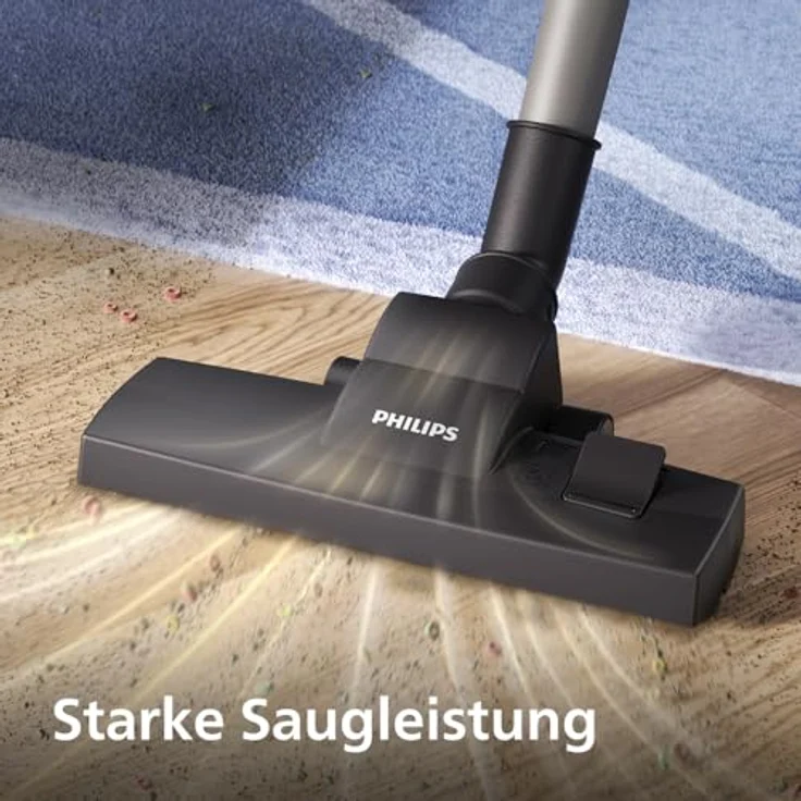 Philips 2000 Series Bodenstaubsauger mit Beutel, 850 W, HEPA-Filter, 3 l Staubbeutel, Zylinder-Vakuum, trocken, Möbeldüse – Bild 4