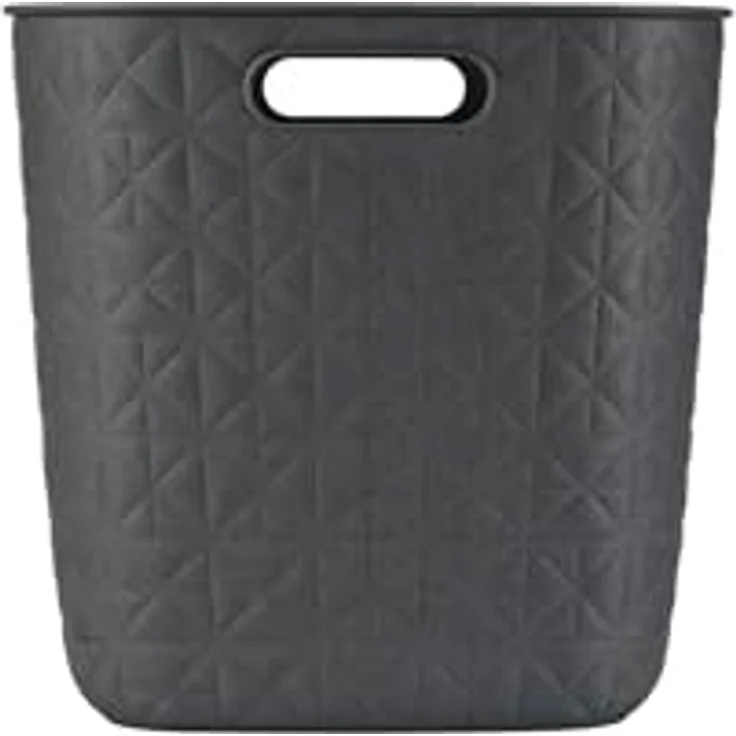 Curver Aufbewahrungskorb Softex 15 l, leicht, stapelbar, 100% recycelt, 27 x 27 x 26 cm, grau – Bild 2
