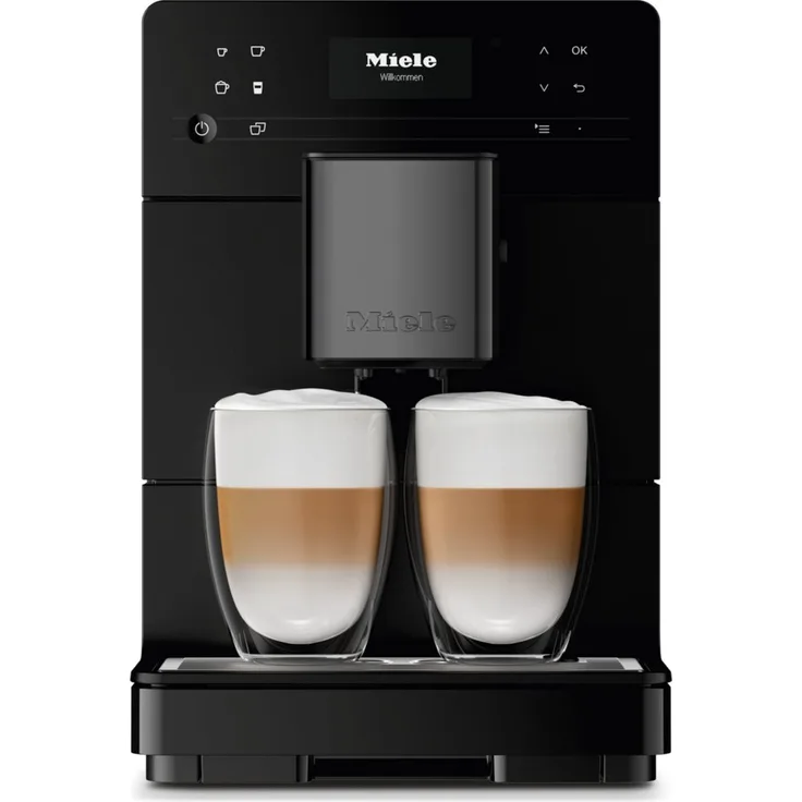 Miele Kaffeevollautomat CM 5510 125 Edition, Obsidianschwarz matt, 200 g Bohnenbehälterkapazität, 36 cm Höhe