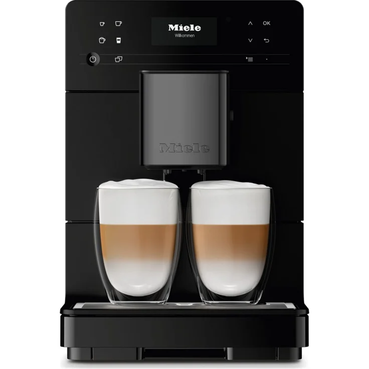 Miele Kaffeevollautomat CM 5510 125 Edition, Obsidianschwarz matt, 200 g Bohnenbehälterkapazität, 36 cm Höhe