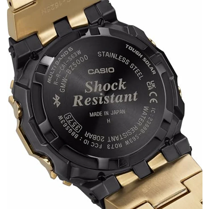Casio G-Shock Tough Solar GMW-BZ5000GD-9, Armbanduhr aus vergoldetem Stahl mit Solarenergie und hoher Schlagfestigkeit – Bild 2