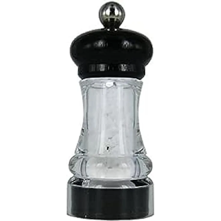 Unbekannt Marlux c386.118333 Mühle Kräuterkarussel Acryl Transparent/Schwarz 4,5 x 4,5 x 11 cm