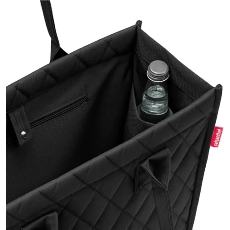 REISENTHEL® Shopper daily shopper, 14 Liter Volumen, recyceltes Polyestergewebe, wasserabweisend, gepolsterte Henkel, schwarz – Bild 3