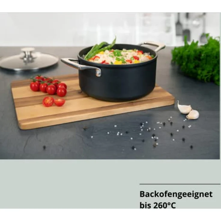 Genius Cerafit Plasma Kochtopf, Edelstahl, 5 liters, 24 cm – Bild 5