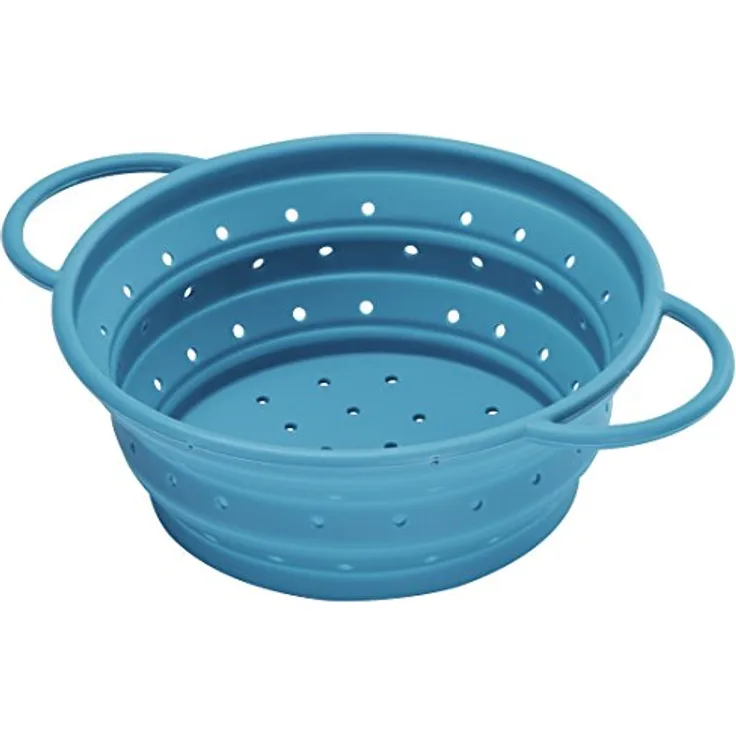 Xavax Küchensieb aus Silikon blau 21 cm