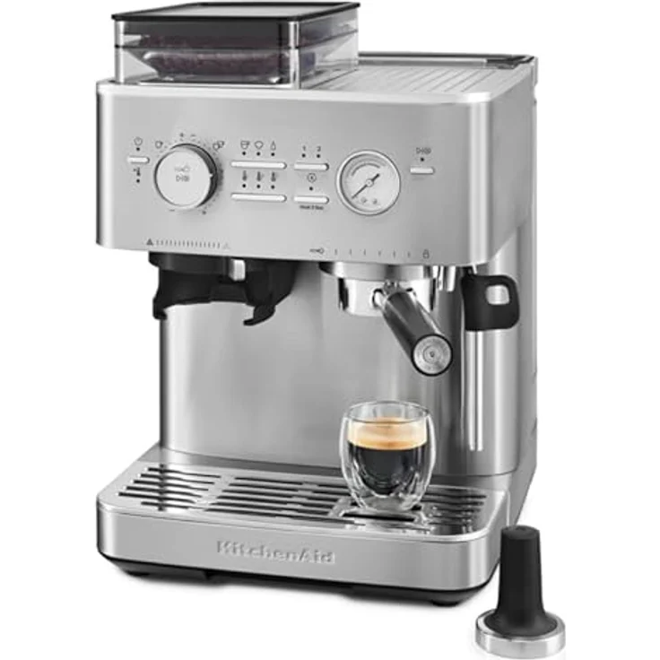 KitchenAid Kaffeehalbautomat 5KES6551 mit leistungsstarker 15-bar Pumpe, Stahlmahlwerk und PID-Temperaturregelung – Bild 5