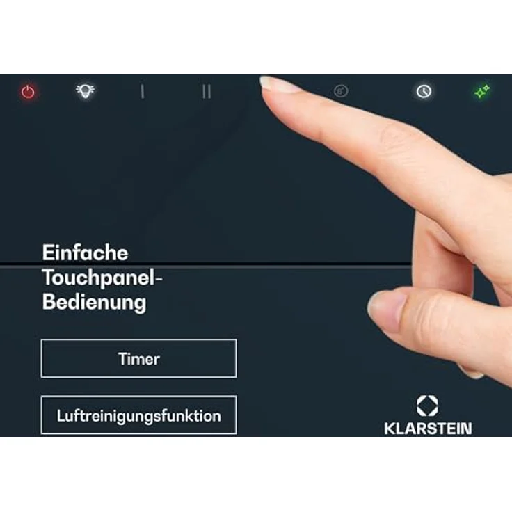 Klarstein SleekAir Dunstabzugshaube - 90cm Kopffreihaube, 718 m³/h, A++ Energieeffizienz, Touch-Bedienung, LED 5W, Duale Belüftung, Anthrazit – Bild 5