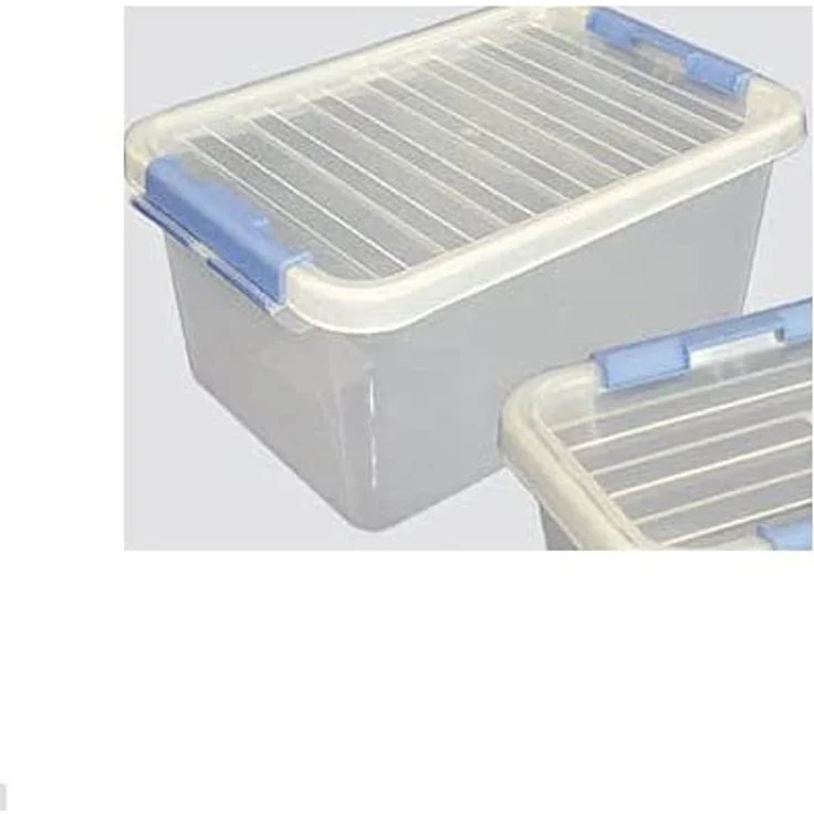 Heidrun Europlastic Behältnis Systembox mit Deckel, 34x23x16 cm, farblich sortiert – Bild 2