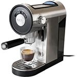 Unold Espressomaschine PICCOPRESSO 28636 | Espresso-Siebträgermaschine Edelstahl für 1-2 Tassen Espresso, mit schwenkbarer Milchschaumdüse, Heißwasserfunktion, 0,9 Liter Wassertank, 1150-1360 Watt