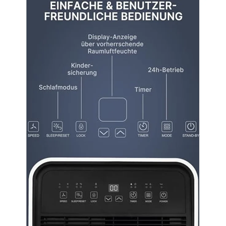 Comedes Demecto 30 eco WiFi – Luftentfeuchter Bautrockner (max. 25 Liter / 24h) für Räume bis zu 100m² / 230m³, App-fähig – Bild 4
