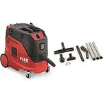 Flex Sicherheitssauger VCE 33 L MC (1200 W, Industriesauger mit Zubehör, Behälter 30 l, Füllmenge Flüssigkeiten 17 l, Schlauchlänge 4 m, mit Geräte-Steckdose) 444103