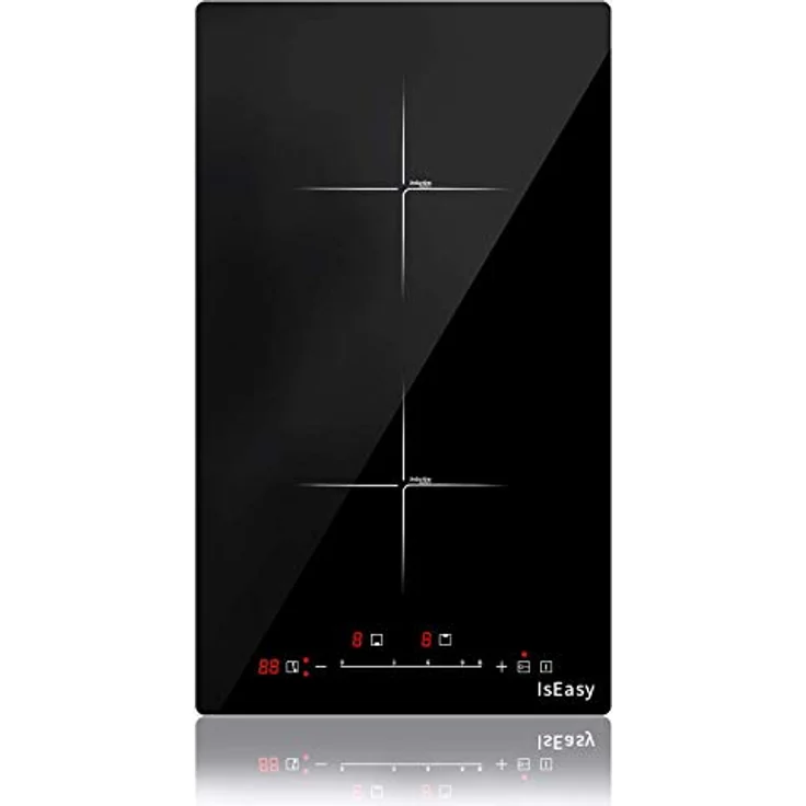 IsEasy Domino Induktionskochfeld, 2 Kochzonen, 3400W, 29.5cm, Touch-Steuerung, 1-99Min Timer, Booster-Funktion, 9 Heizstufen – Bild 1