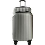 NTK-Collection Kofferset Frenzi 2-teilig, Hartschalenkoffer mit Rollen, Teleskopgriff und Zahlenschloss, Silber