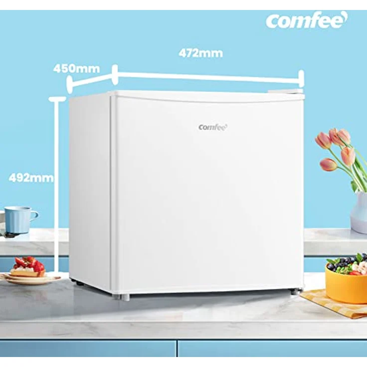 Comfee RCU40WH2(E) Mini Gefrierschrank/31L / 4-Sterne-Gefrierfach/Kompakte Größe/Reversibles Türscharnier/Verstellbare Standfüße / 147kWh/Jahr/Weiß – Bild 2