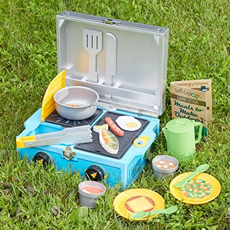 Melissa & Doug spielset Campingkocher 46 x 31 cm Holz 27-teilig – Bild 6
