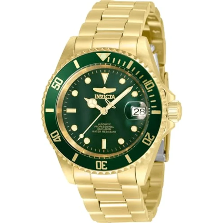 Invicta Pro Diver 35696, Edelstahl Herren Automatikuhr mit grünem Zifferblatt, 40mm, 20 bar Wasserdruckbeständig – Bild 1