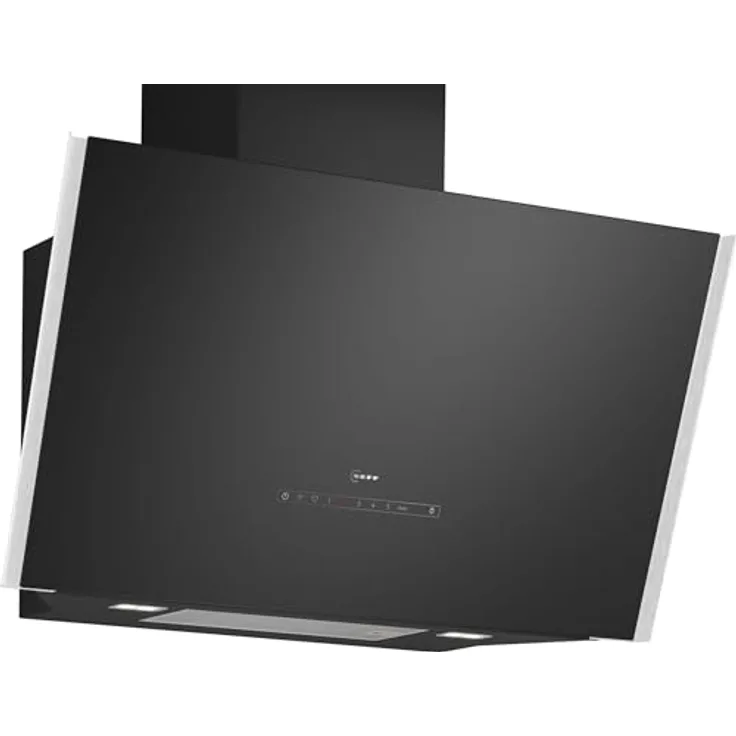 NEFF D98IPT2S0 Wandesse N90, Dunstabzugshaube zur Wandmontage, 90cm breit, Efficient Drive, Automatischer Luftsensor, Kochfeldbasierte Haubensteuerung, Touch Control, Metallfettfilter, Schwarz