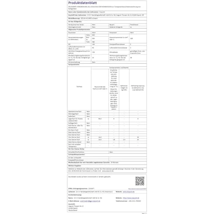 Exquisit KS516-4-E-040E, Kühlschrank 109 l mit Gefrierfach, unterbaufähig, Energieklasse E, 40 dB, freistehend, schwarz – Bild 10