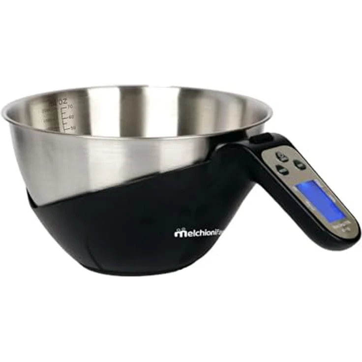 Melchioni Family EQUILIBRA, Digitale Küchenwaage mit Schüssel, hohe Präzision, Flüssigkeitsmessung, 5 kg/2 l Kapazität, LCD-Display – Bild 2