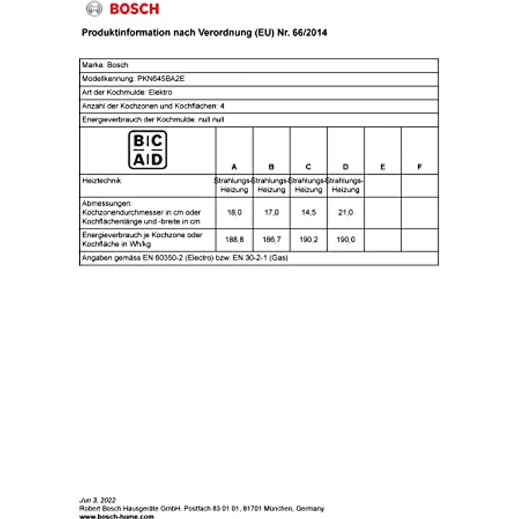 Bosch PKN645BA2E Glaskeramikkochfeld – Bild 6