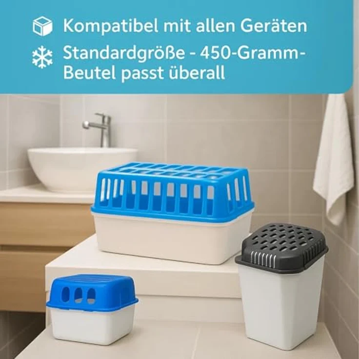 Thats Shopping GmbH 24x Luftentfeuchter Granulat 450g, MEGAPACK Nachfüllpack für alle Raumentfeuchter, salzbasierte Technologie, ideal gegen Feuchtigkeit und Schimmel – Bild 5