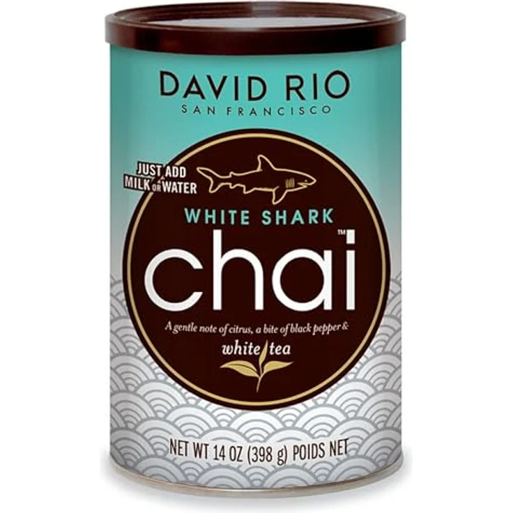 David Rio White Shark Chai Pulver, 398 g, Tee mit exzellentem Geschmack für unisex Getränke – Bild 1