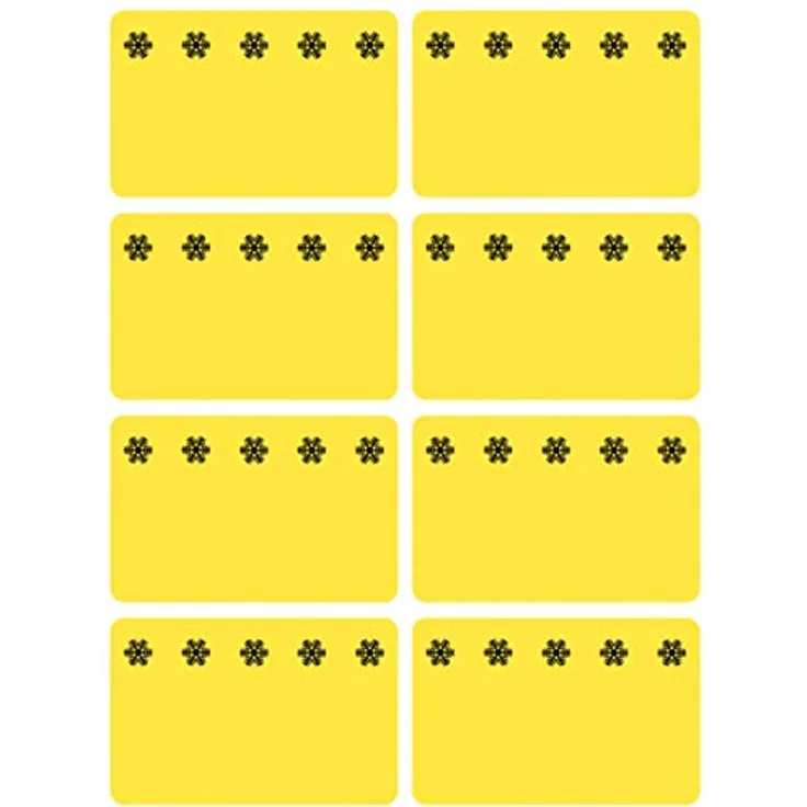 HERMA 3771 Tiefkühletiketten Gefrieretiketten (26 x 40 mm, 48 Sticker, Papier, matt) selbstklebend, permanent haftende Küchen Aufkleber für Gläser, Marmelade, Flaschen und Einmachgläser, gelb