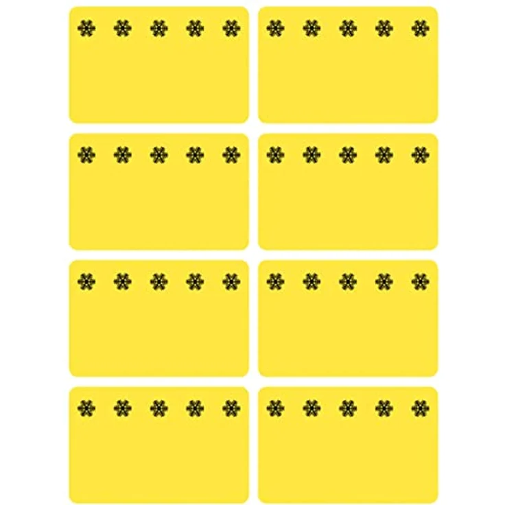 HERMA 3771 Tiefkühletiketten Gefrieretiketten (26 x 40 mm, 48 Sticker, Papier, matt) selbstklebend, permanent haftende Küchen Aufkleber für Gläser, Marmelade, Flaschen und Einmachgläser, gelb – Bild 1