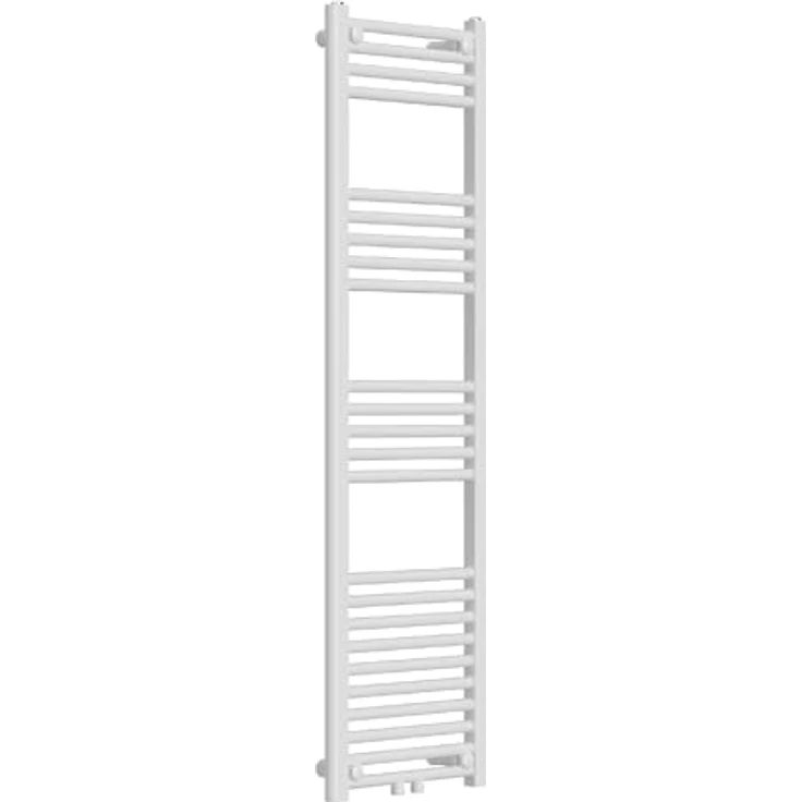 Neu.Haus Handtuchheizkörper Voss 140x40 cm, Weiss, Platzsparendes Design, Heizleistung 485 W, Schnelle Wandmontage – Bild 3