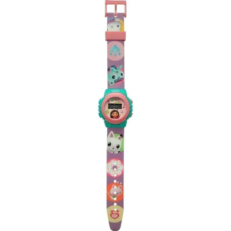 Kids Licensing Reloj Digital La Casa de Muñecas de Gabby, funktionale Armbanduhr für Kinder – Bild 1