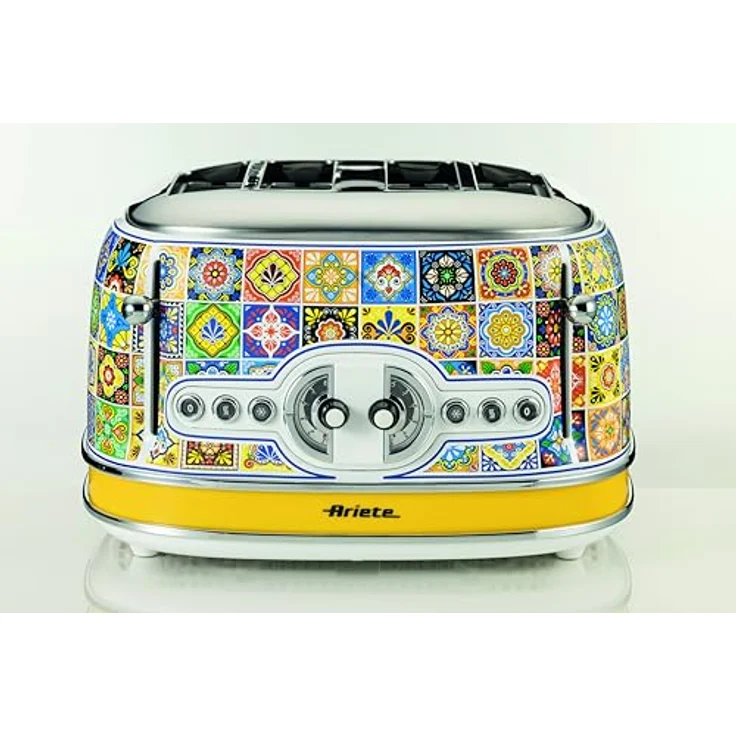 Ariete Toaster 156PO Positano, 4 Schlitze - Inspiriert von den Mosaikmustern und Farben des Meeres – Bild 2