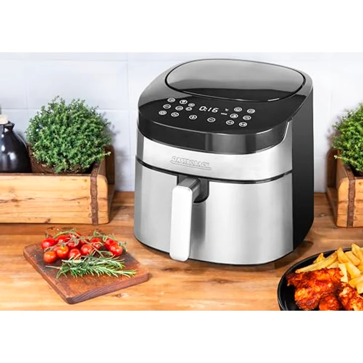GASTROBACK #42583 Design Heißluftfritteuse Air Pro XXL, Air Fryer mit 6,5 Liter Füllvolumen, 8 voreingestellte Programme, Touch-Bedienfeld – Bild 2