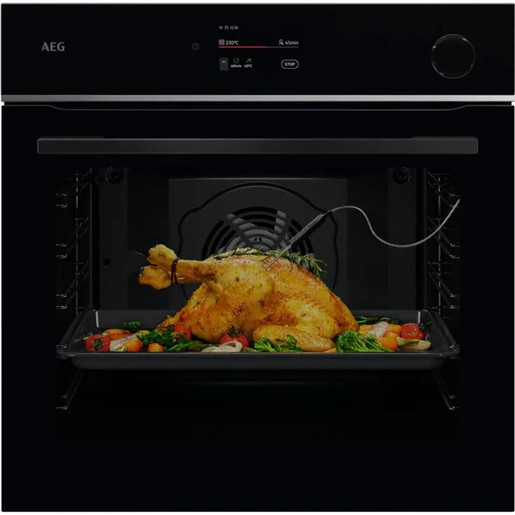 AEG TR7PB73FSB Einbaubackofen, 72L, Dampfgaren, AutoClean, 30-300°C, 3500W, Versandkostenfrei